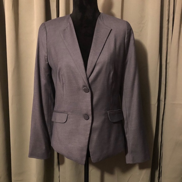 Gap Blazer Size 4 Blue 2 Button Cotton Womens - Picture 1 of 3
